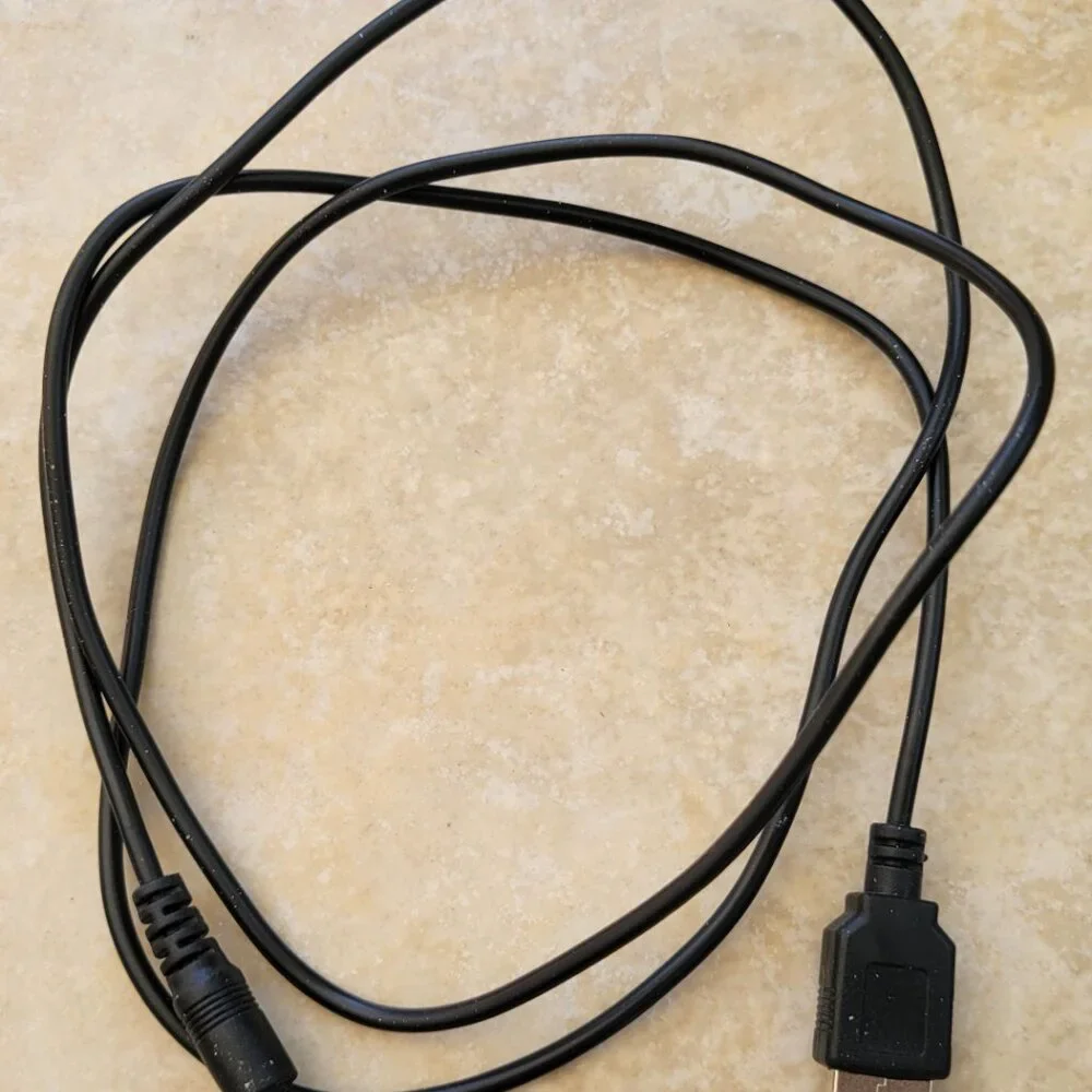 USB to DC Barrel Jack Power Cable - 5V DC Charging Cord